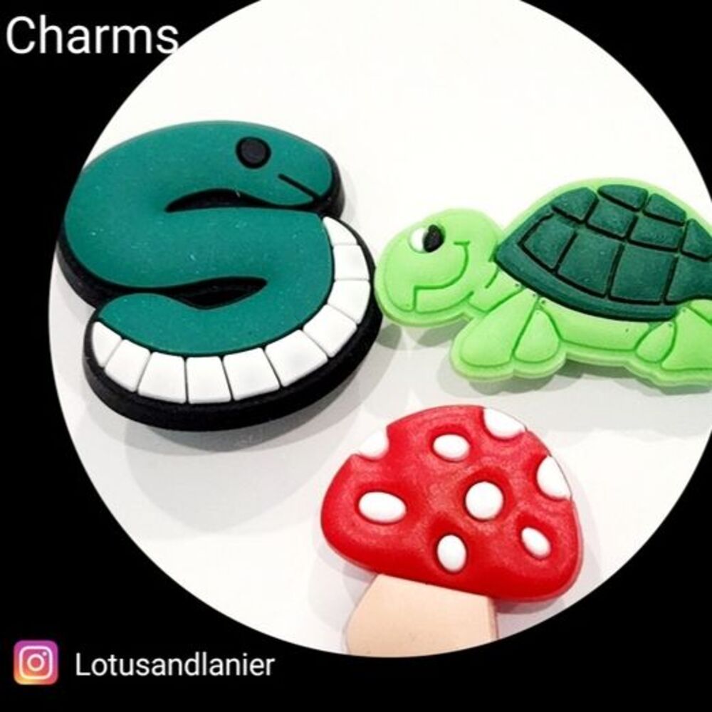 Shoe Charms Snake Charms Set of 3